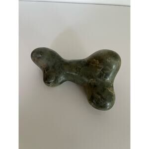 Vintage Heavy Green Stone Jade? Sculpture Paperweight Heavy JL